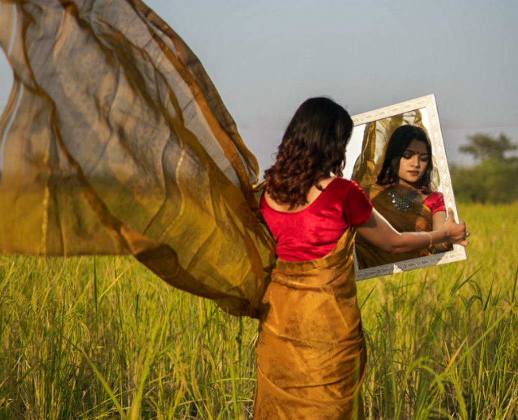 The Artistry of Handmade Ajrakh Sarees: A Timeless Craft