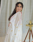 WHITE MULBERRY SAREE